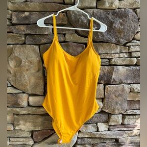 NWT Andie Swim Amalfi One Piece, Daffodil Yellow, Size LT